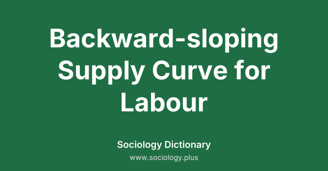 Backward-sloping Supply Curve for Labour
