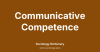 Communicative Competence