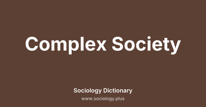 Complex Society
