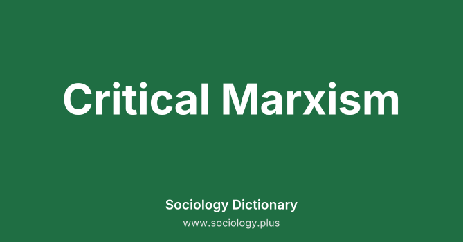 Critical Marxism