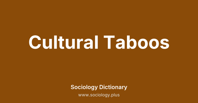 Cultural Taboos