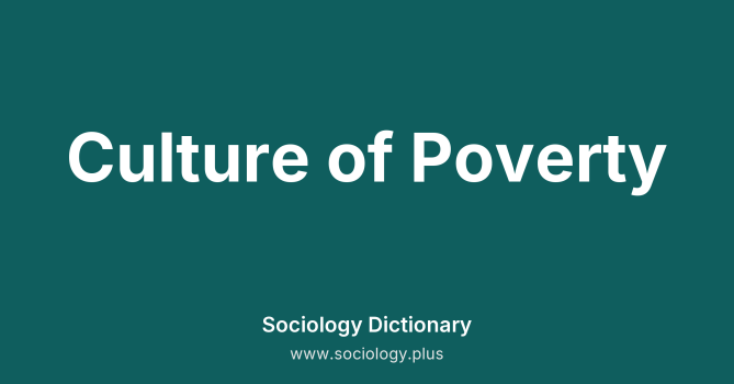 Culture of Poverty