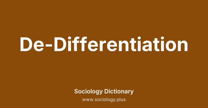 De-Differentiation