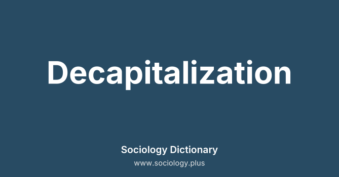Decapitalization