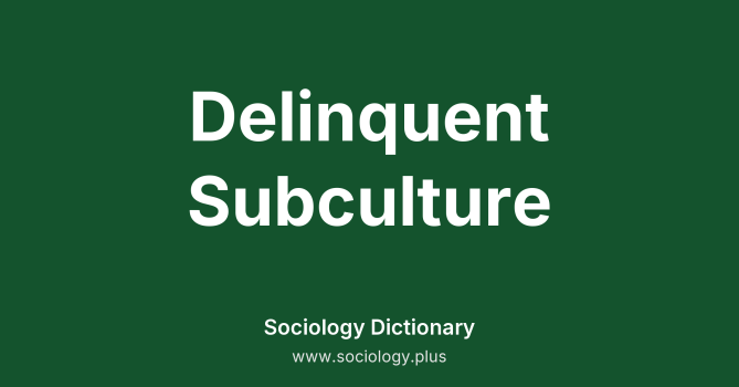 Delinquent Subculture