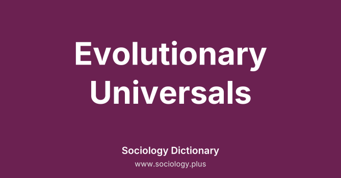 Evolutionary Universals