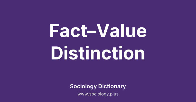 Fact–Value Distinction