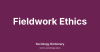 Fieldwork Ethics