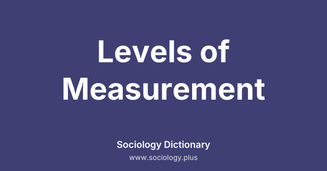 Levels of Measurement