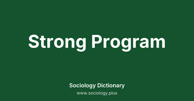 Strong Program