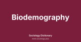 Biodemography
