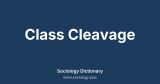 Class Cleavage