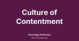 Culture of Contentment