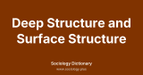 Deep Structure and Surface Structure