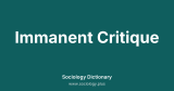 Immanent Critique