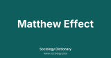 Matthew Effect