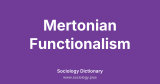 Mertonian Functionalism