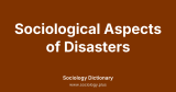 Sociological Aspects of Disasters