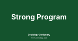 Strong Program