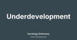 Underdevelopment
